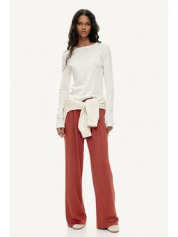 H&M - Women Red Wide pull-on trousers