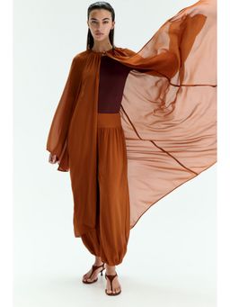 H&M - Women Brown Chiffon trousers