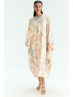 H&M - Women Beige Satin kaftan dress