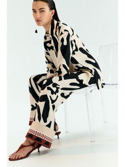H&M - Women Multi-Color Wide drawstring trousers