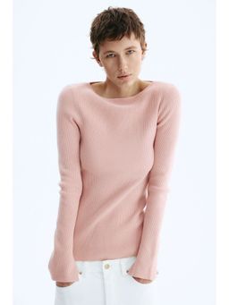 H&M - Women Pink Rib-knit top