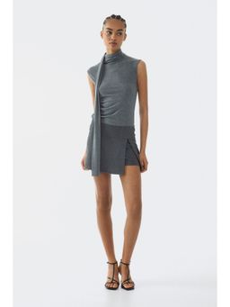 H&M - Women Grey Ponte di Roma skort