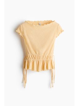 H&M - Women Yellow Smocked top
