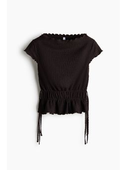 H&M - Women Brown Smocked top