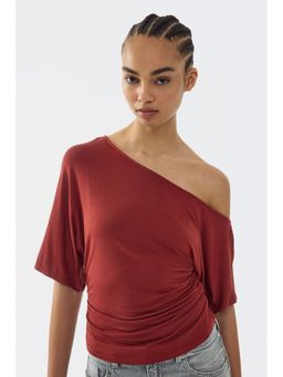 H&M - Women Red One-shoulder top