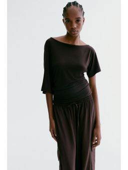 H&M - Women Brown One-shoulder top