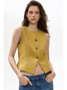 H&M - Women Yellow Waistcoat