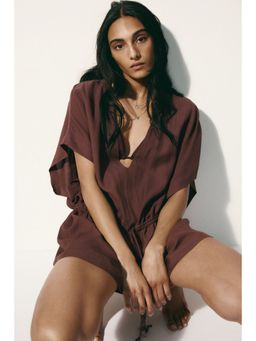 H&M - Women Brown Beach kaftan dress