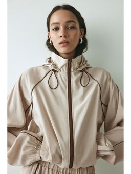 H&M - Women Beige Oversized windbreaker