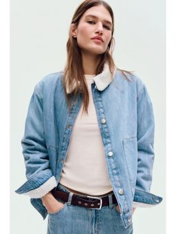 H&M - Women Multi-Color Collared denim jacket
