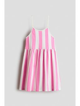 H&M - Girls White Cotton strappy dress