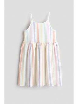 H&M - Girls White Cotton strappy dress