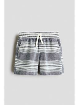H&M - Boys Blue Linen-blend shorts
