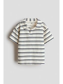 H&M - Boys White Cotton jersey Polo T-shirt