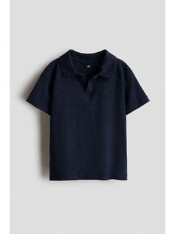 H&M - Boys Blue Cotton jersey Polo T-shirt