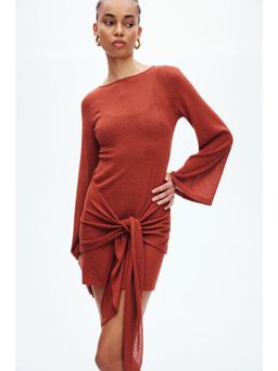 H&M - Women Red Tie-detail dress