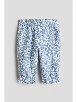 H&M - Girls Blue Cotton muslin trousers