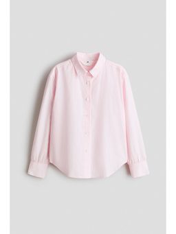 H&M - Girls Pink Poplin shirt