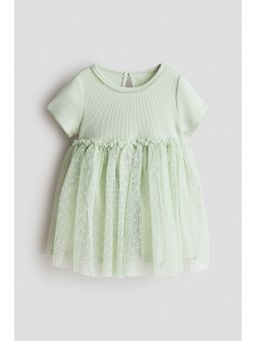 H&M - Girls Green Tulle-skirt dress