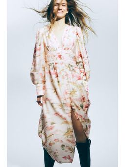 H&M - Women Multi-Color Button-front viscose-blend dress