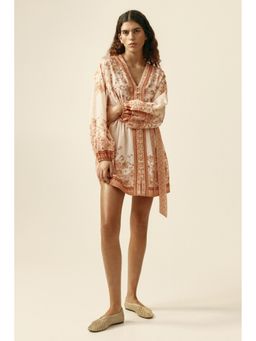 H&M - Women Pink Loose-fit tie-belt dress