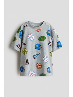 H&M - Boys Grey Printed T-shirt