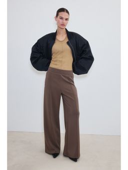 H&M MOVE - Women Brown Cooling Relaxed Fit Wide trousers