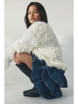 H&M - Women Blue Tiered denim skirt