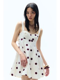 H&M - Women Multi-Color Bow-detail mini dress