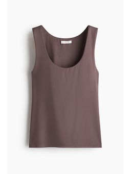 H&M - Women Beige Microfibre vest top