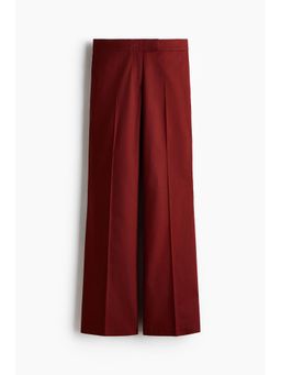 H&M - Women Red Linen-blend tailored trousers