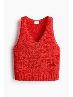 H&M - Women Red Loose-knit top