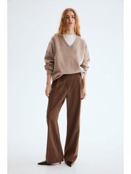 H&M - Women Brown Tailored trousers