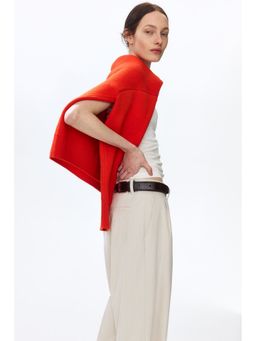 H&M - Women Beige Tailored trousers