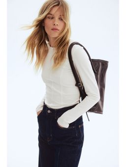 H&M - Women White Long-sleeved jersey top