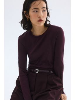 H&M - Women Purple Long-sleeved jersey top
