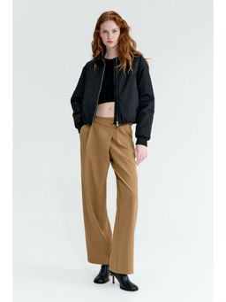 H&M - Women Beige Wrapover tailored trousers