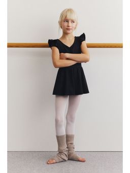 H&M - Girls Black Sports leotard with skirt