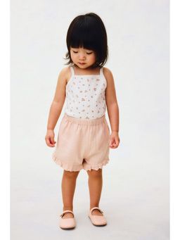 H&M - Girls Orange Cotton muslin shorts