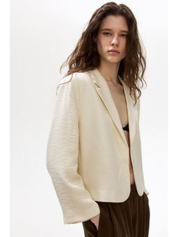 H&M - Women White Short blazer