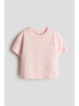 H&M - Girls Pink Motif-detail T-shirt