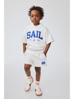 H&M - Boys Grey 2-piece motif-detail sweatshirt set