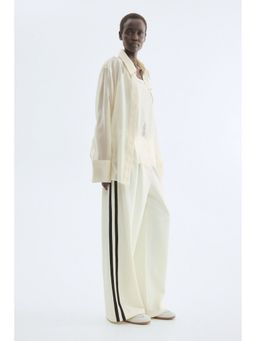 H&M - Women White Tailored jersey trousers
