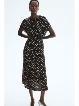 H&M - Women Black Textured jersey dress