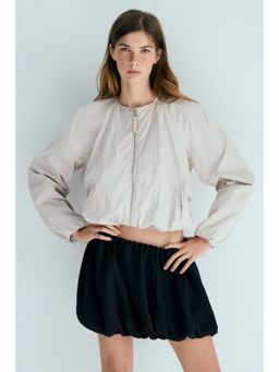 H&M - Women Black Bubble-hem skirt