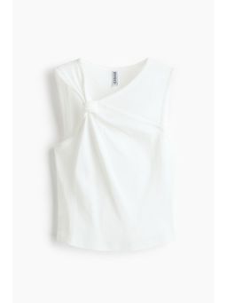 H&M - Women White Link-detail cotton top