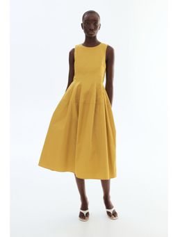 H&M - Women Yellow Sleeveless poplin dress