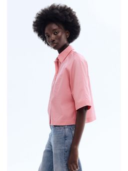 H&M - Women Pink Poplin shirt