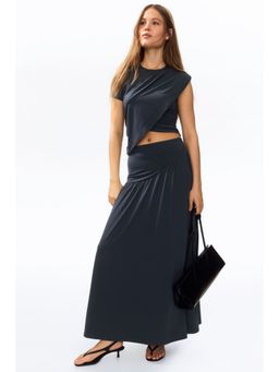 H&M - Women Grey Maxi skirt