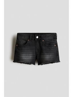 H&M - Girls Black Relaxed Fit Denim shorts